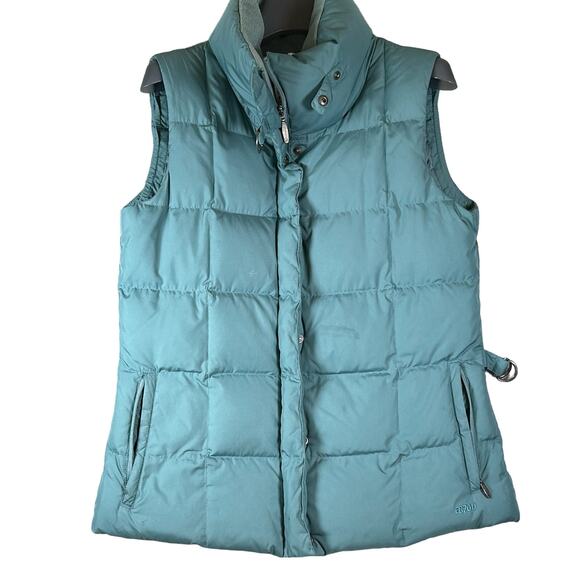 Eddie Bauer Jackets & Blazers - The Eddie Bauer Vest Blue Women S 770 Goose Down Quilted Puffer Pocket Full Zip
